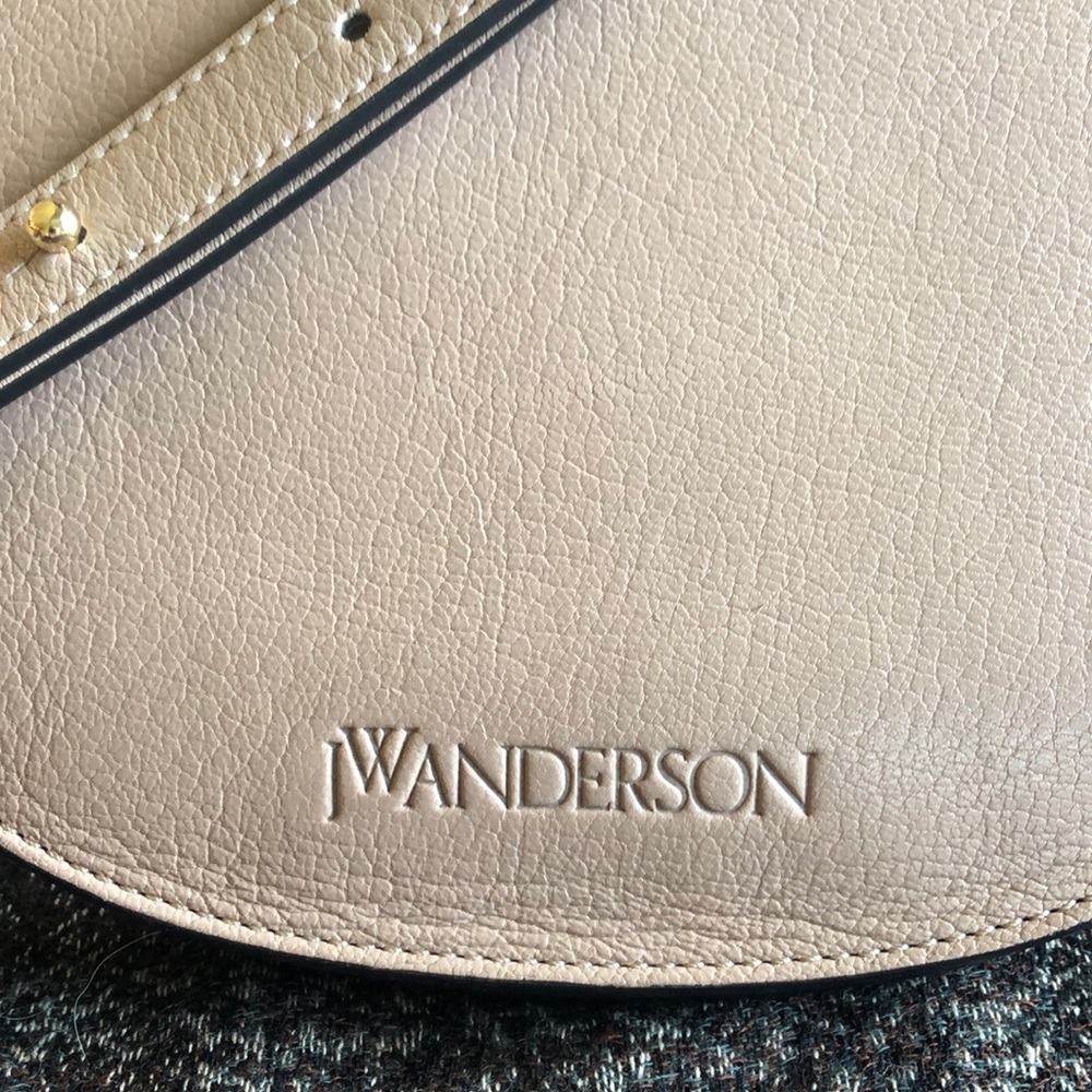 JW Anderson Ash Taupe Latch Crossbody Bag NWT - Picture 7 of 8